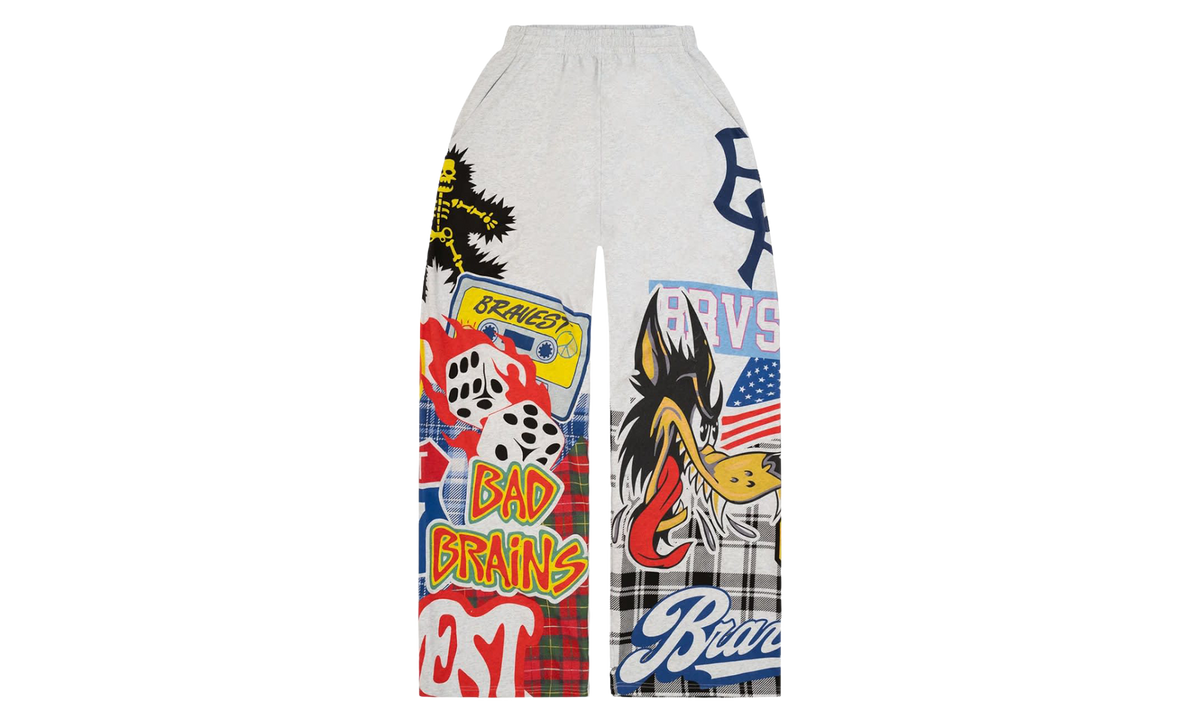 Patchwork Baggy Sweatpants "White" BS158