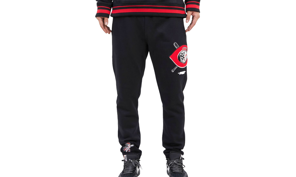 MLB Cincinnati Reds Mash Up Logo Sweatpants "Black" LCR433398 BLK
