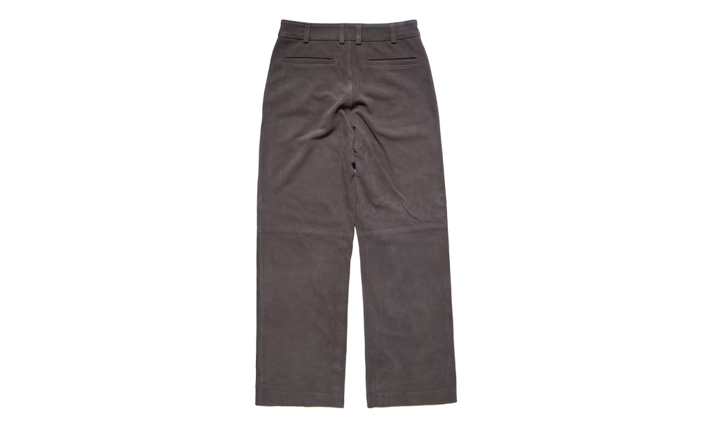 Leather Straight Leg Pants "Loden" ESUS2513007LO