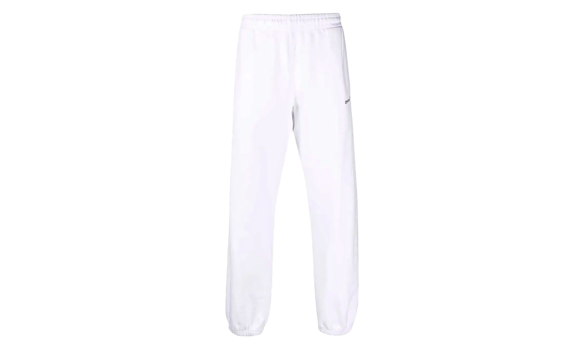 Diagonal Helvetica Slim Sweatpant "White" OMCH029C99FLE00