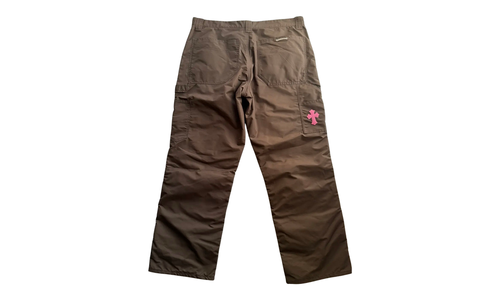 Leather Carpenter Nylon Pants "Brown" CHRM0425