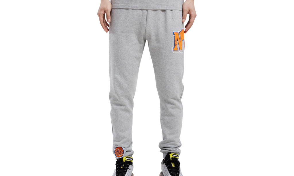 NBA New York Knicks Mash Up Logo Sweatpants "Grey" BNK454272 HGR