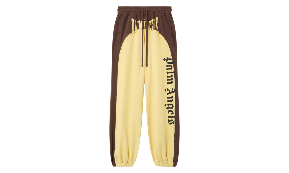 Vintage Logo Loose Sweatpants "Brown / Light Yellow" PAMCH003FL001 6019