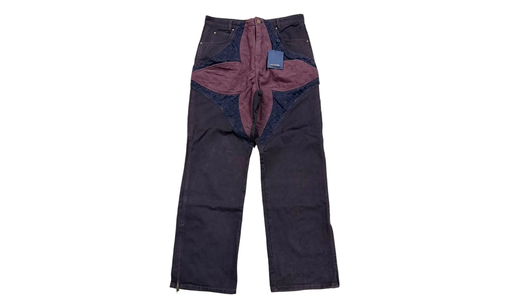 Monogram Flower Carpenter Pants "Prune / Rouge" RM232 TZO HPD92W