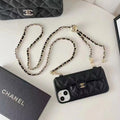 Luxury Wallet iPhone Case With Hand /Crossbody Chain – Slim Luxury Protective Cover