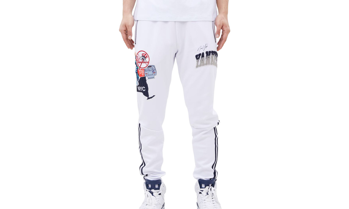 New York Yankees Home Town White Track Pants "White" LNY433564 WHT
