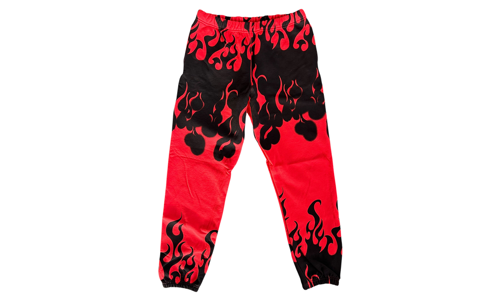 Flame Sweatpants "Red & Black" GD260