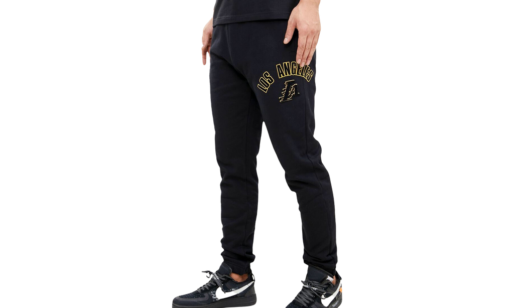 NBA Los Angeles Lakers Stacked Logo Sweatpants "Black" BLL452614 BLK