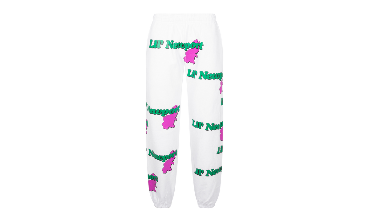 Yams Day X Vlone Lil' Newport Sweatpants "White Pink" YD21 VL 7