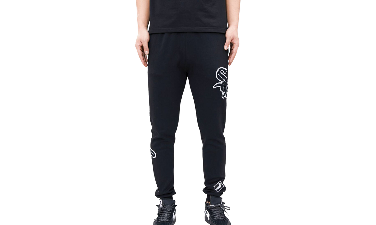 MLB Chicago White Sox Logo Joggers Sweatpants "Black" LCW431561 BLK