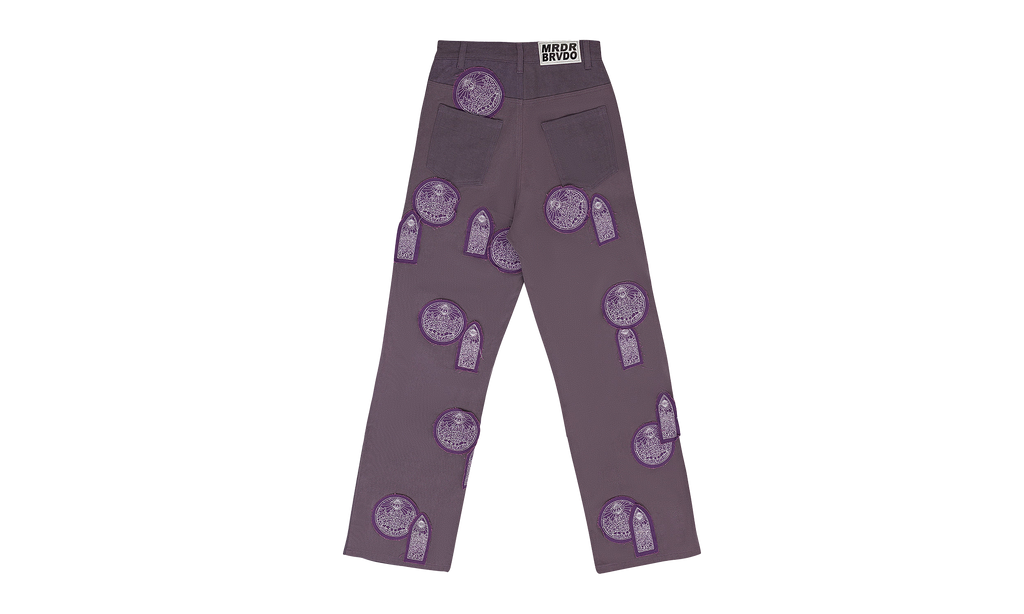 DUAL PATCH POCKET PANTS "VIOLET" 11200640013AW23