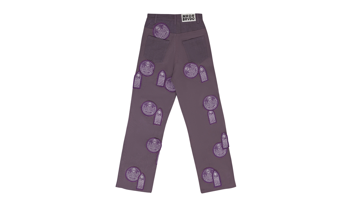 DUAL PATCH POCKET PANTS "VIOLET" 11200640013AW23