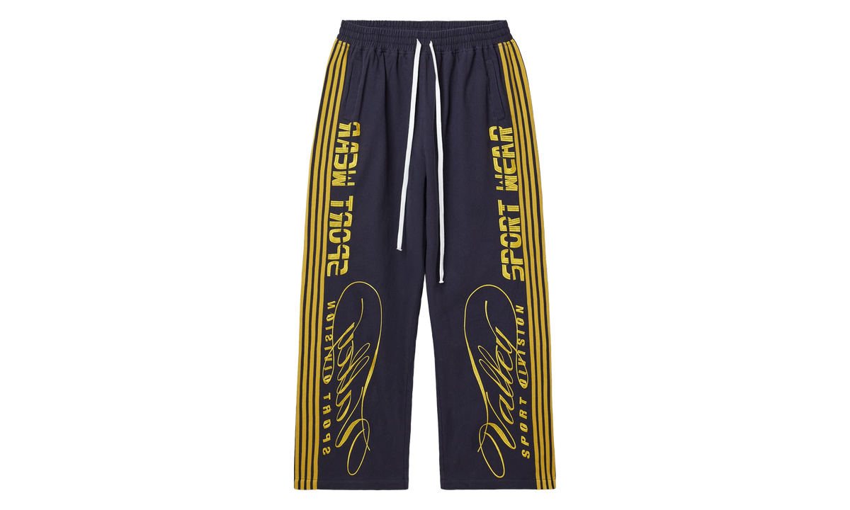 Cursive Track Pants "Navy" VAL431