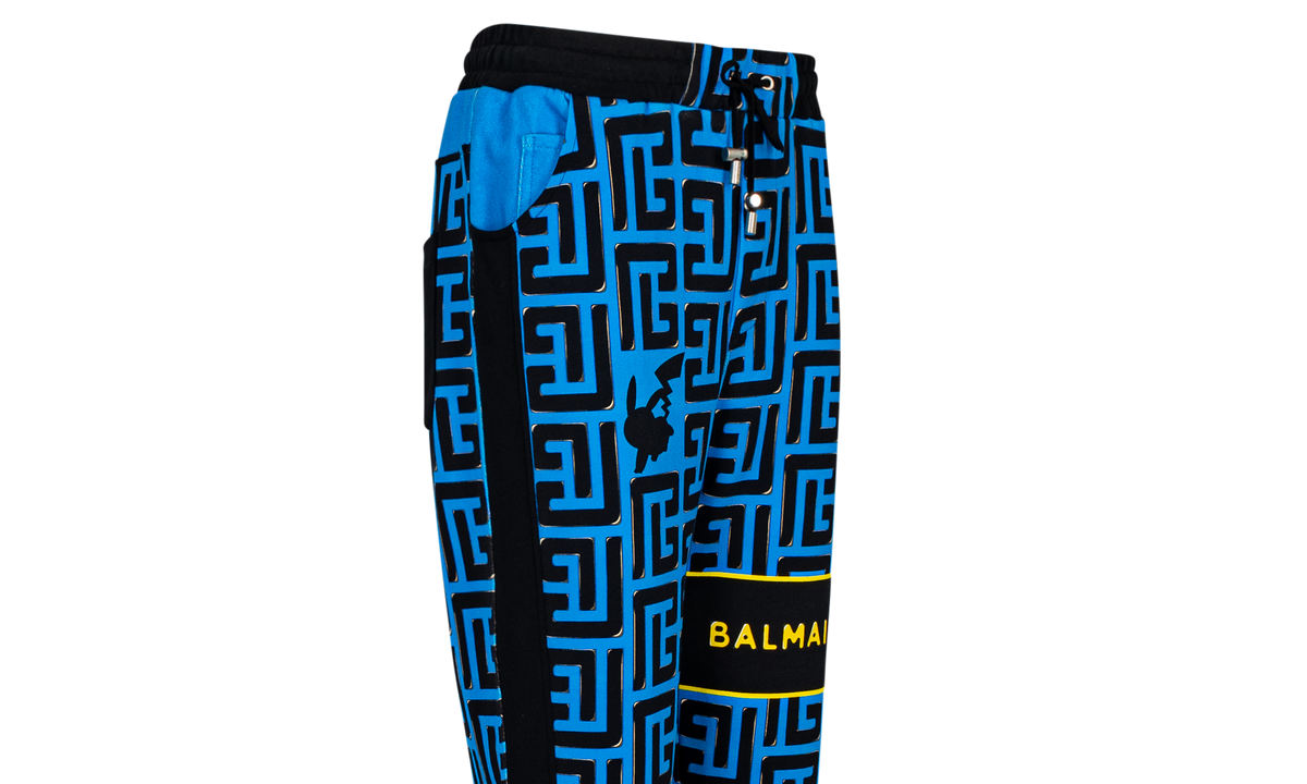 Monogram Printed Sweatpants "Balmain x Pokemon" YH3OB070GB39