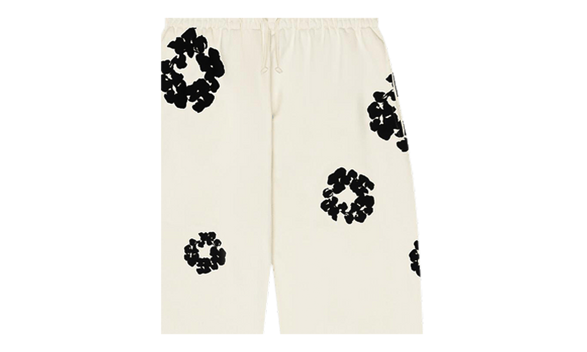 Cotton Wreath Sweatpants "Oatmeal / Black" DT632