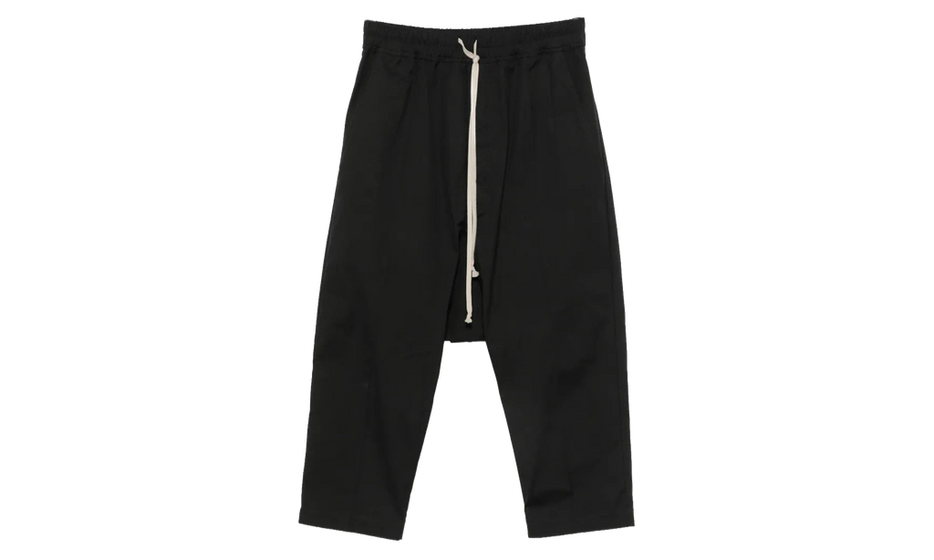 Drawstring Cropped Pants "Black" RU02F4381 TE 09