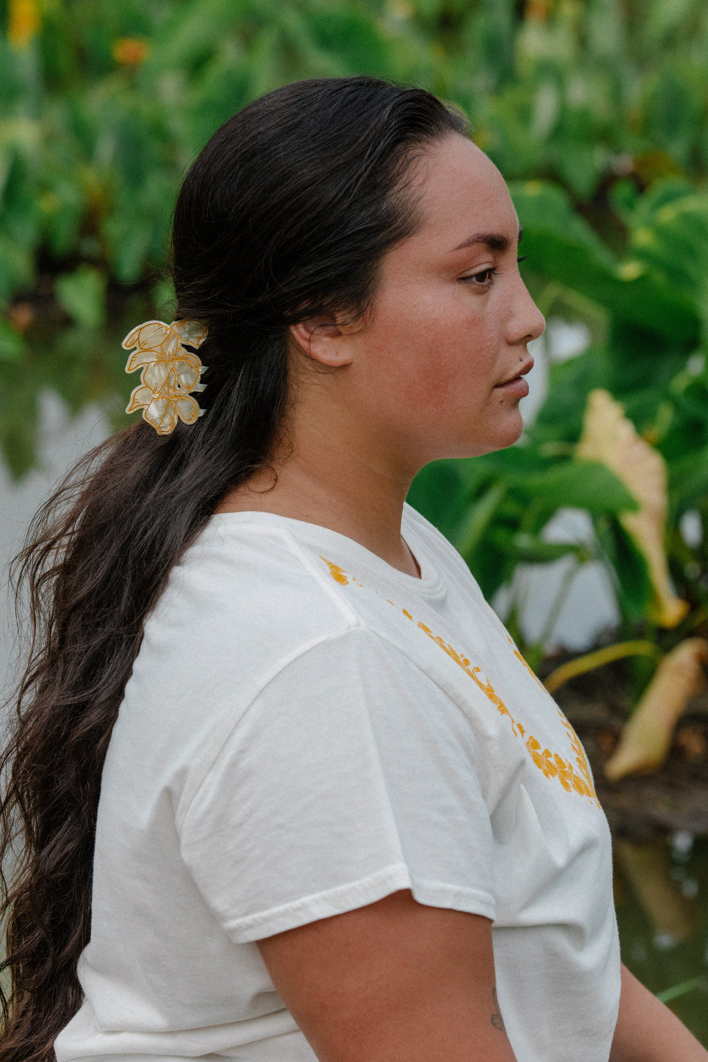 Hair Clip - Lei Pua Kenikeni White