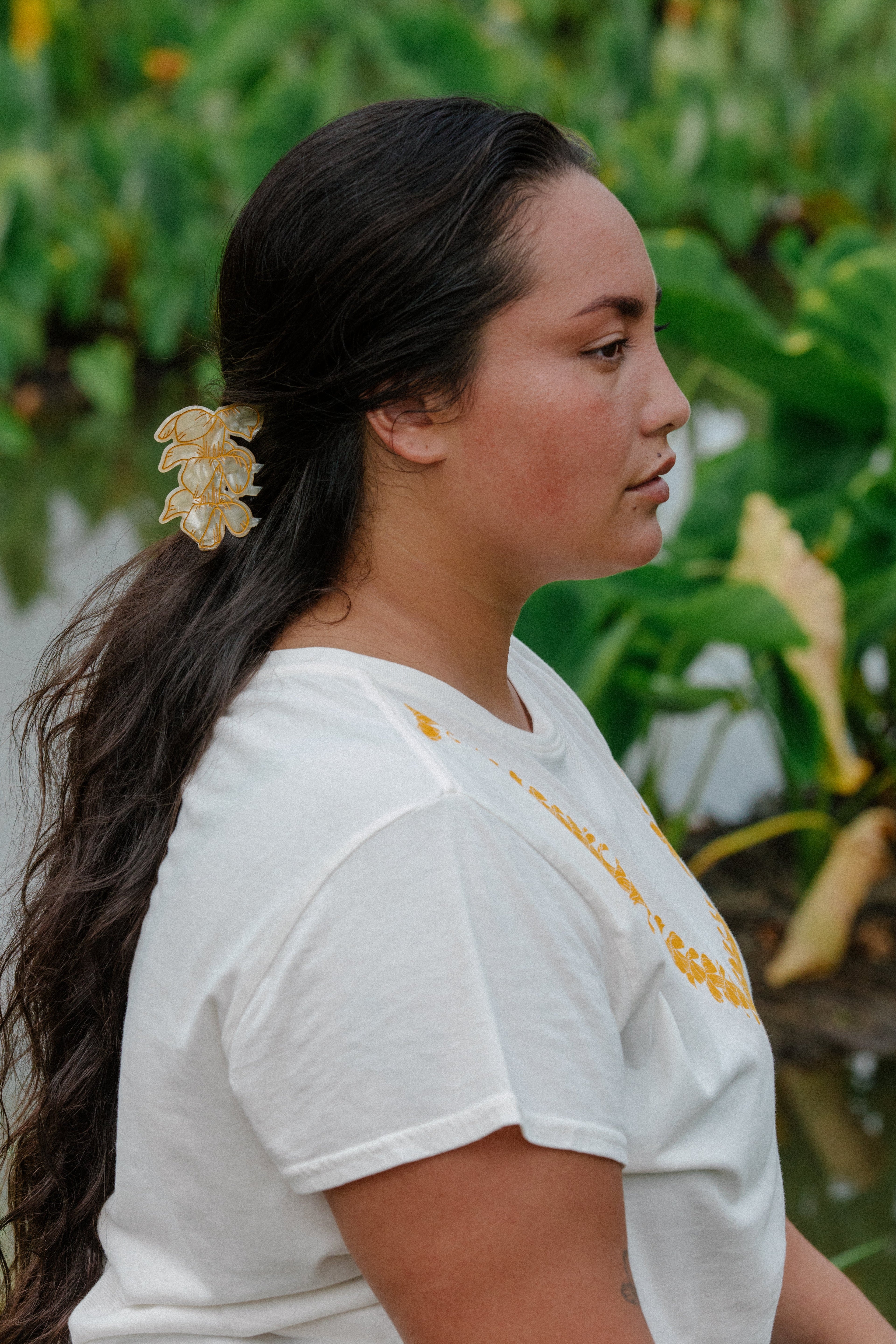 Hair Clip - Lei Pua Kenikeni White