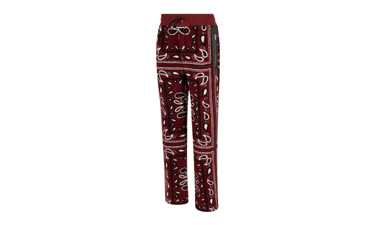 Printed Bandana Polar Fleece Pants "Red / Multi" MKP002 643