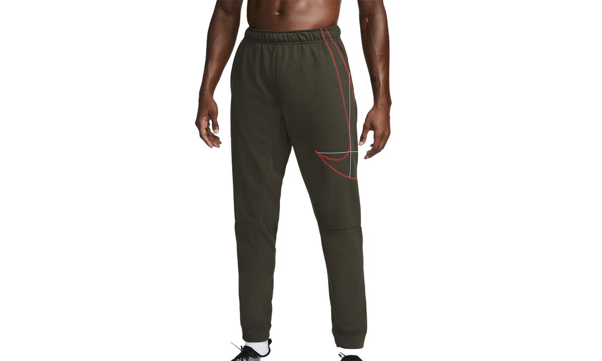 Dri-fit Men's Fleece TapeRunning Pants "Sequoia/Picante Red" DQ6614 355