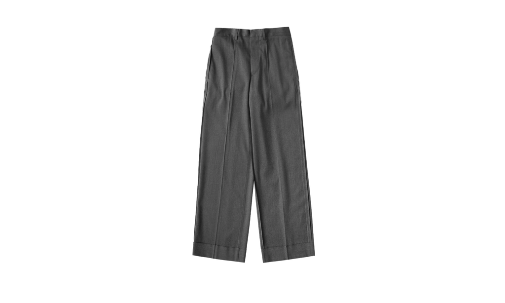 Tailored Wool Pants "Dark Grey Melange" SH0KA0047S47848860M