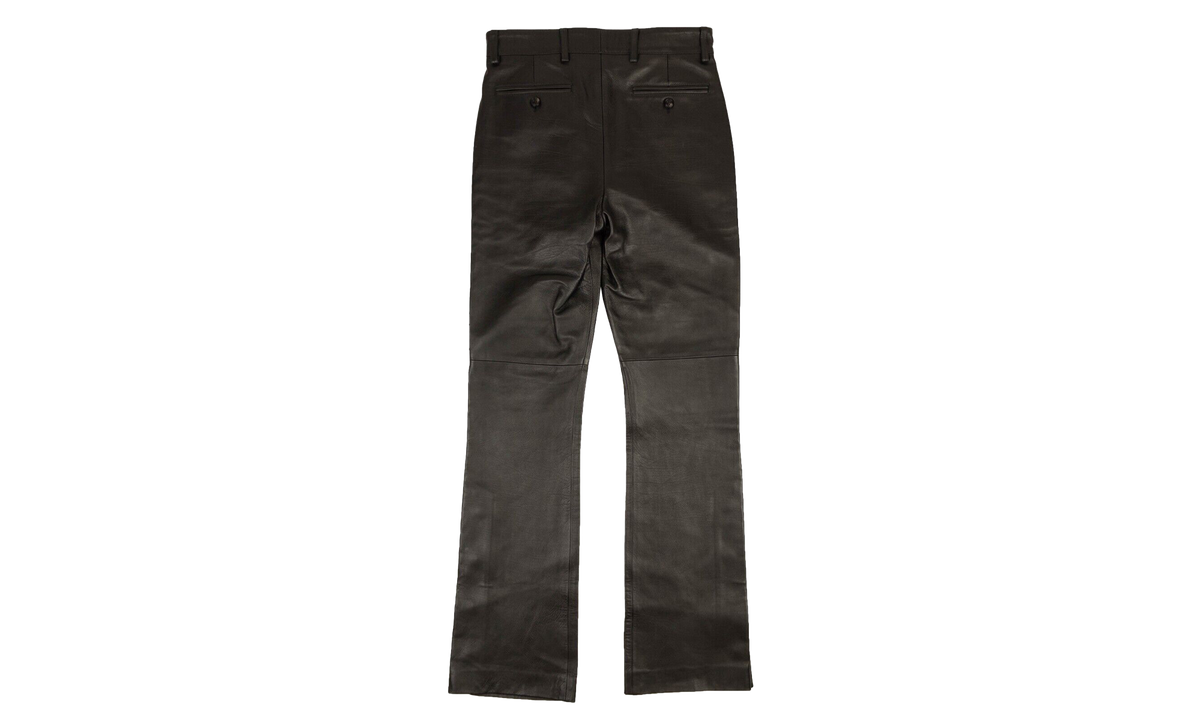 Leather TailoKick Flare Pants "Black" MLP009 001