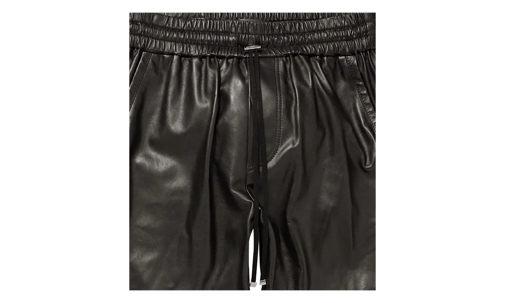 Leather Jogger Pants "Black" ALJPB