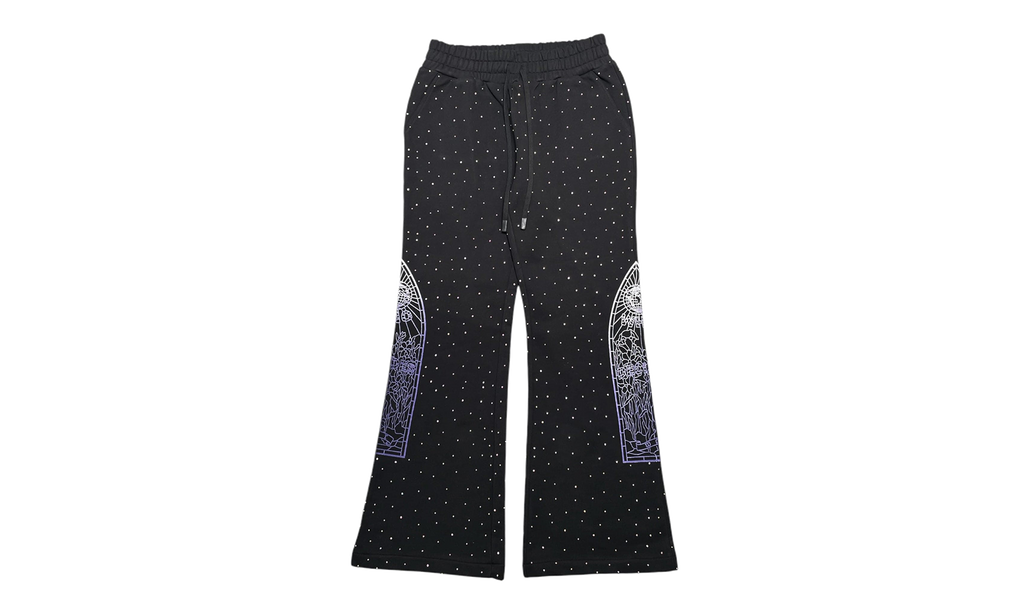 Rhinestone Sweatpants "Black" WDWBMBRSC