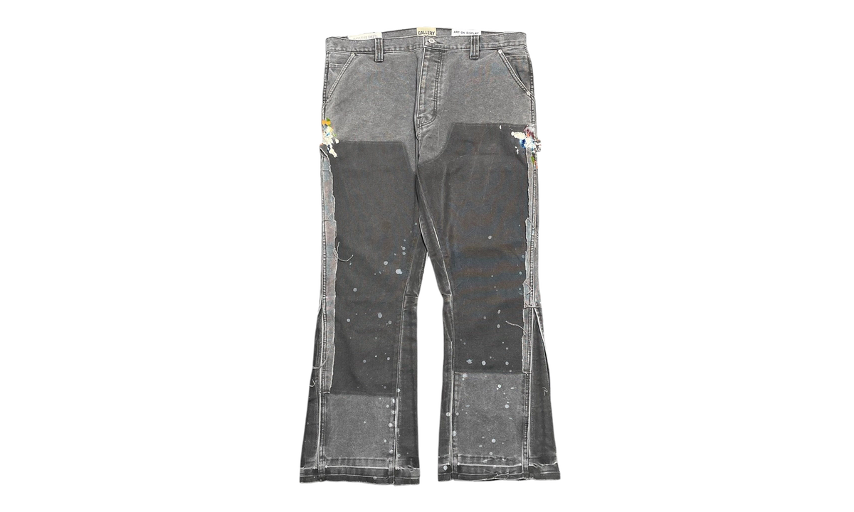 LA Carpenter Pants Flare Paint Splatter "Charcoal Multi" GD135