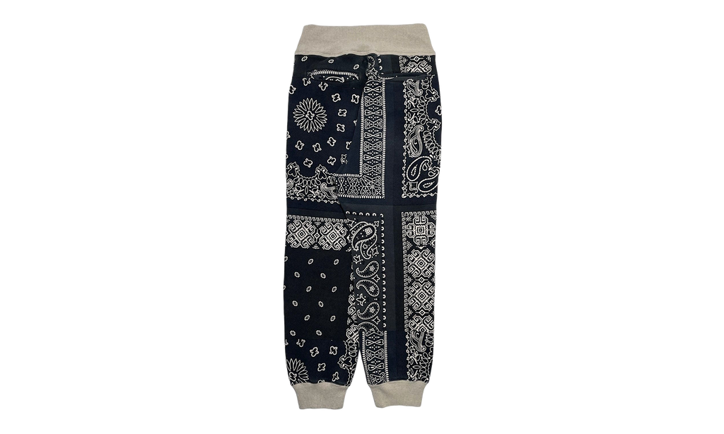 Bandana Fleece Sweatpants "Navy" KAP055