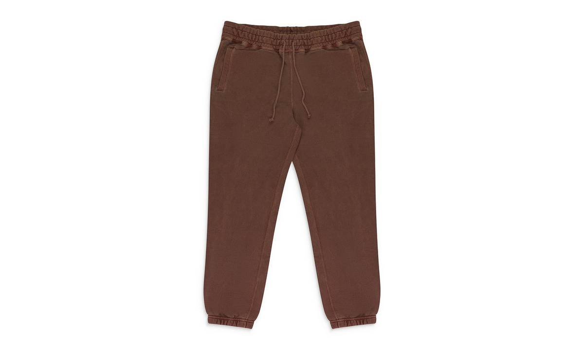 GARMENT DYED UNIFORM SWEATPANTS "BROWN" SS23CP005 SIENNA BROWN