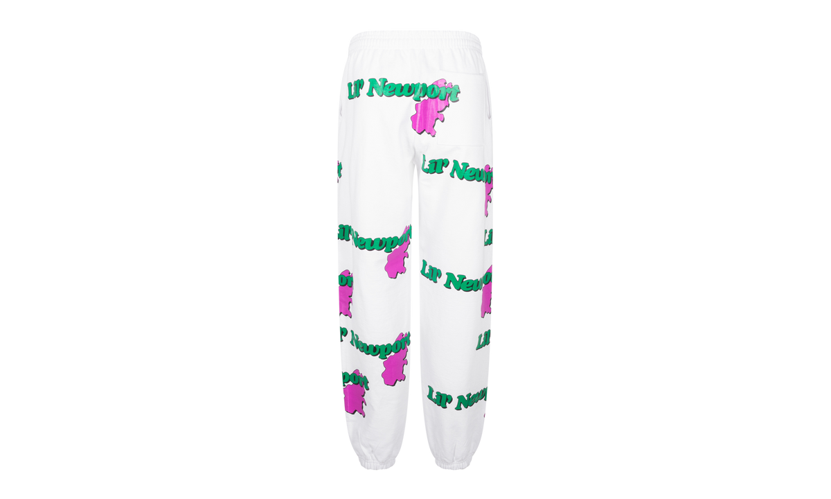 Yams Day X Vlone Lil' Newport Sweatpants "White Pink" YD21 VL 7