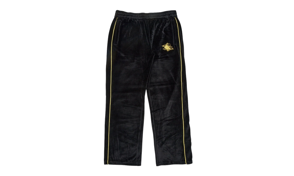 Outline Logo Velour Track Pants "Black / Yellow" SP5der323