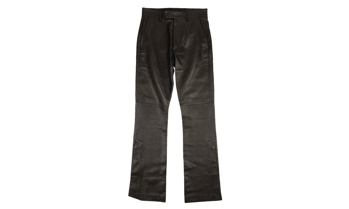 Leather TailoKick Flare Pants "Black" MLP009 001