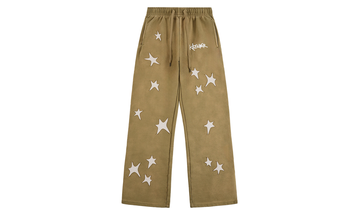 Patchwork Washed Sweatpant "Green" KS003