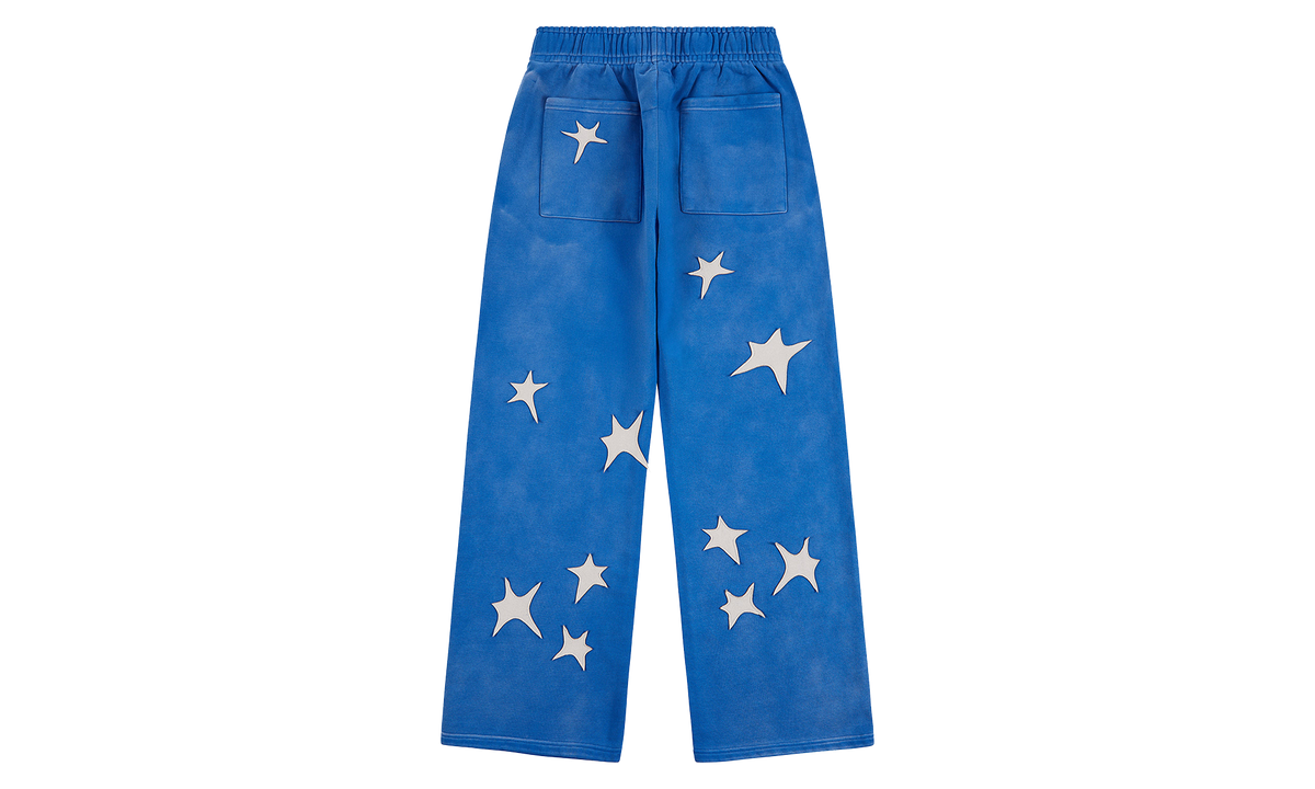Patchwork Washed Sweatpant "Blue" KS001