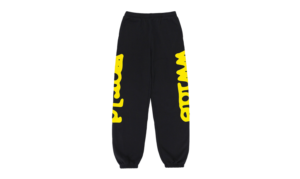 Sp5der Beluga Sweatpants "Onyx/Yellow" M01SS002BGBY