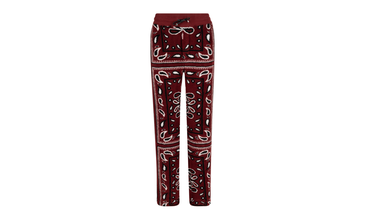 Printed Bandana Polar Fleece Pants "Red / Multi" MKP002 643