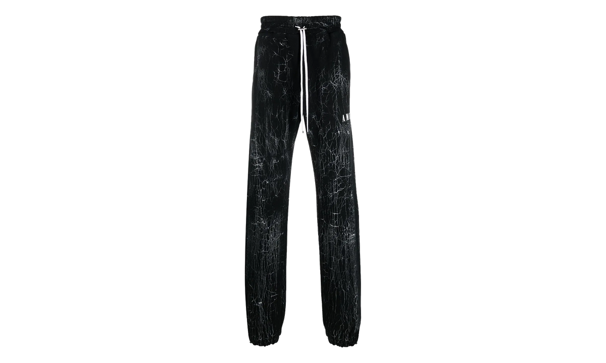 Cracked Dye Logo Sweatpants "Black" PS23MJL026 001