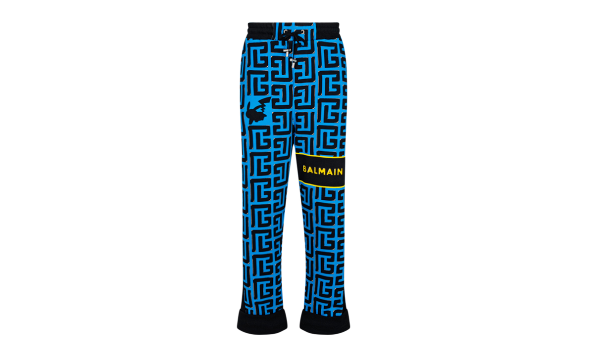 Monogram Printed Sweatpants "Balmain x Pokemon" YH3OB070GB39