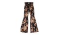 All Over Cross Print Flared Pants "Brown" CHRM1500