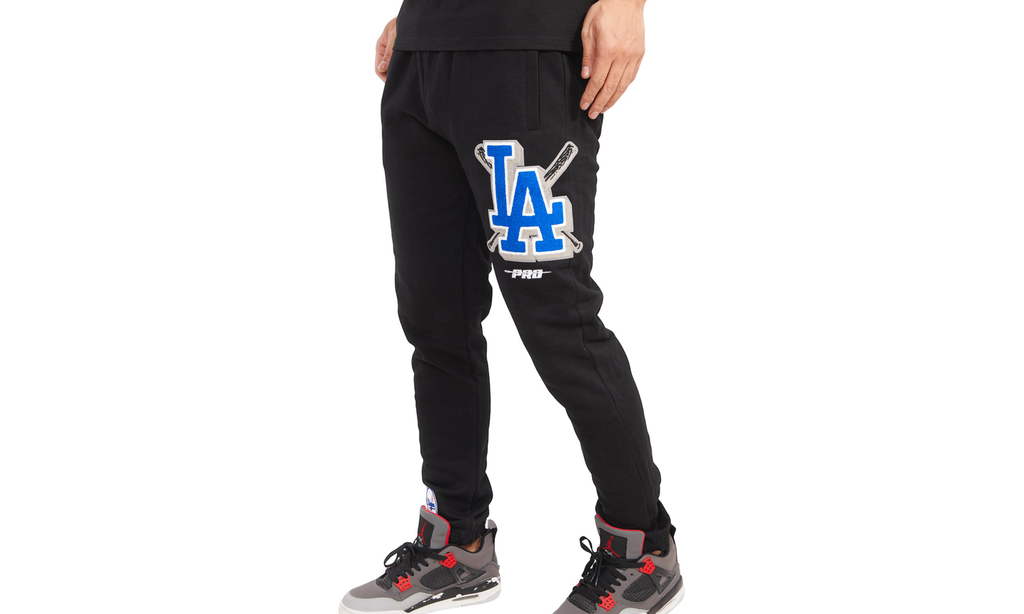 MLB Los Angeles Dodgers Mash Up Logo Sweatpants "Black" LLD433358 BLK
