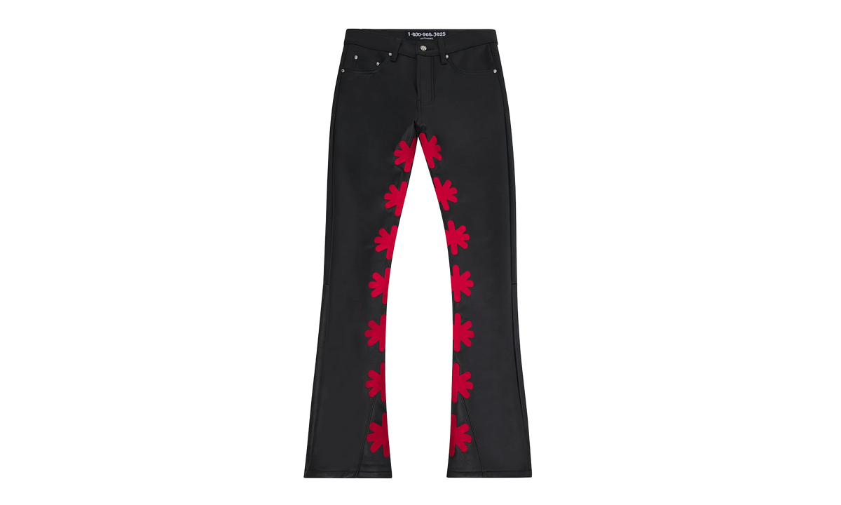 Leather Pant "Red / Black" LSLPBR
