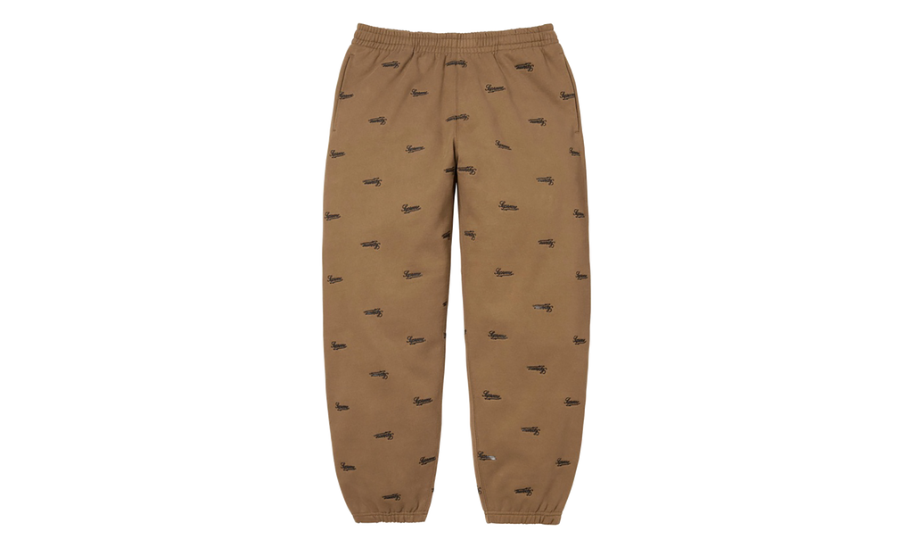 Repeat Script Sweatpants "FW25 - Dark Khaki" SU27082