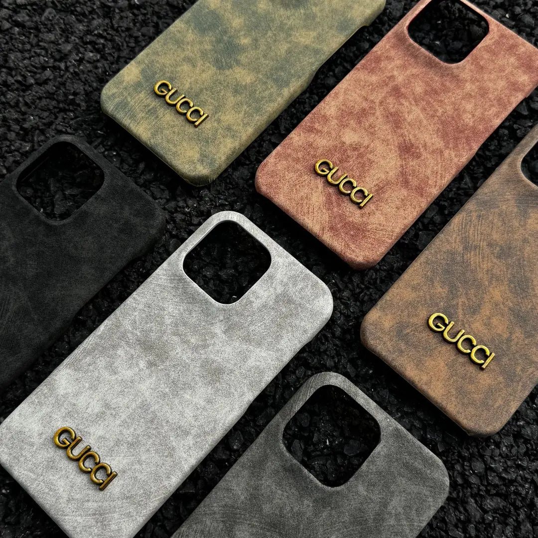 Classic Vintage Suede-Style iPhone Case – Slim Luxury Protective Cover