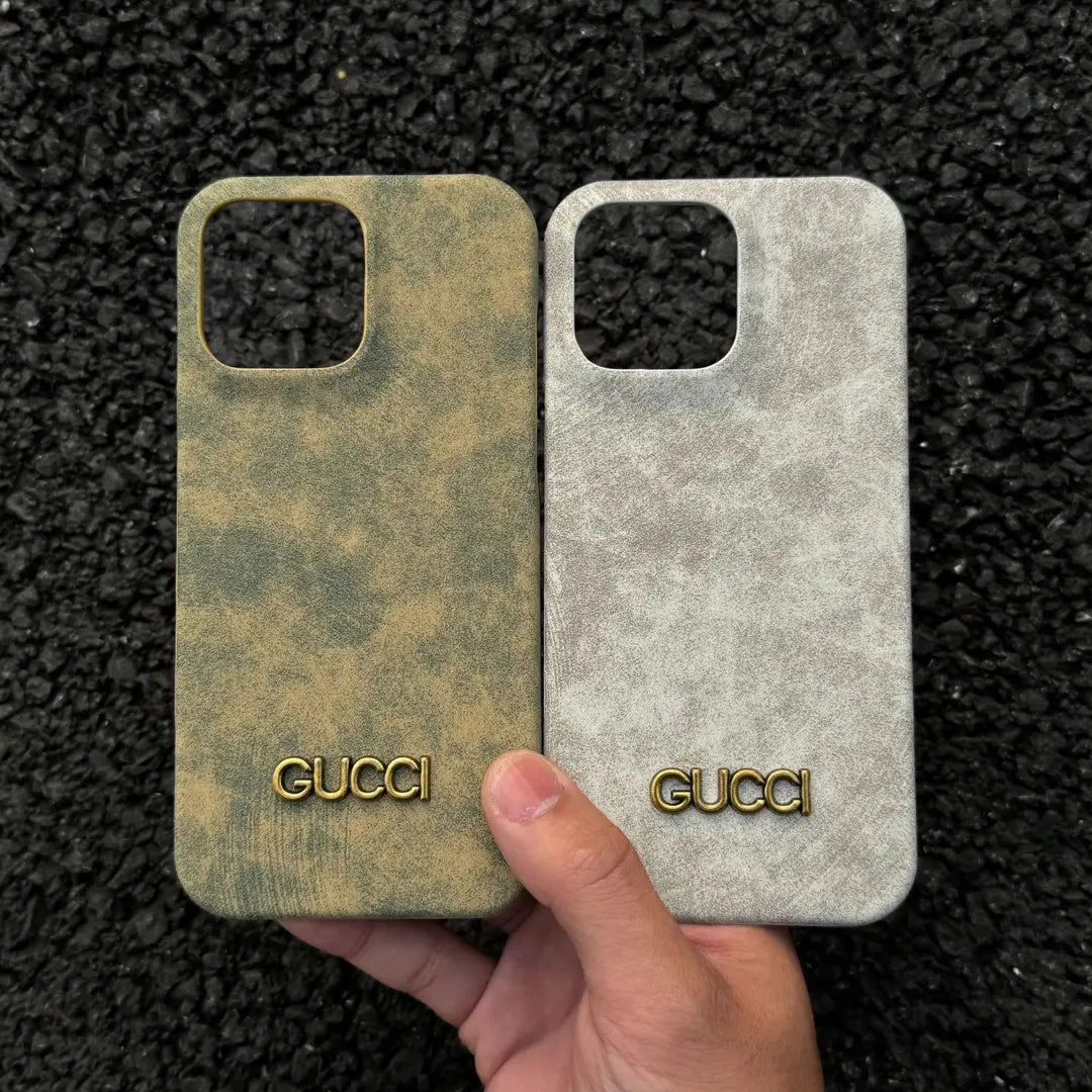 Classic Vintage Suede-Style iPhone Case – Slim Luxury Protective Cover