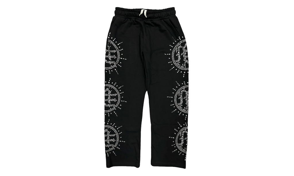 Eclipse Rhinestone Sweatpants "Black" MIXE043