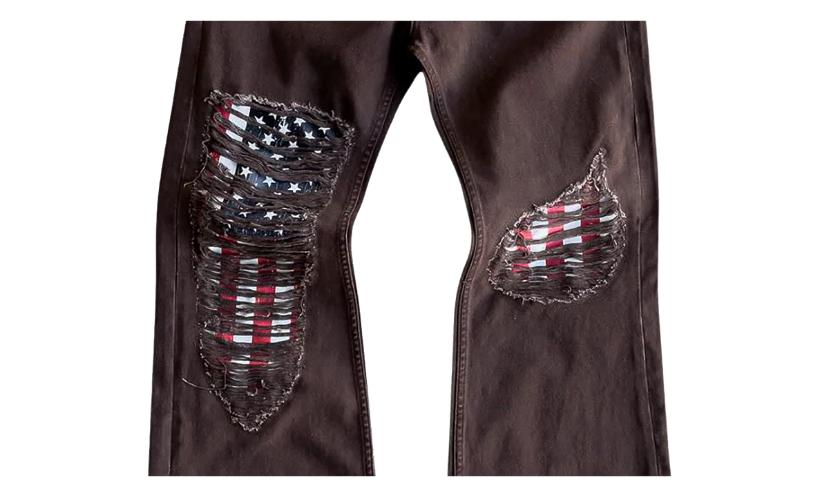 Liberty Flare Denim Pants "Brown" BS157