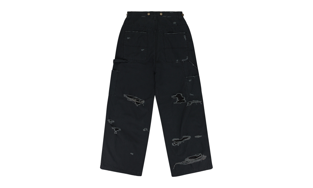 DISTRESSED PATCH WORK SWEATPANTS "Black" PGR XJNS 0001