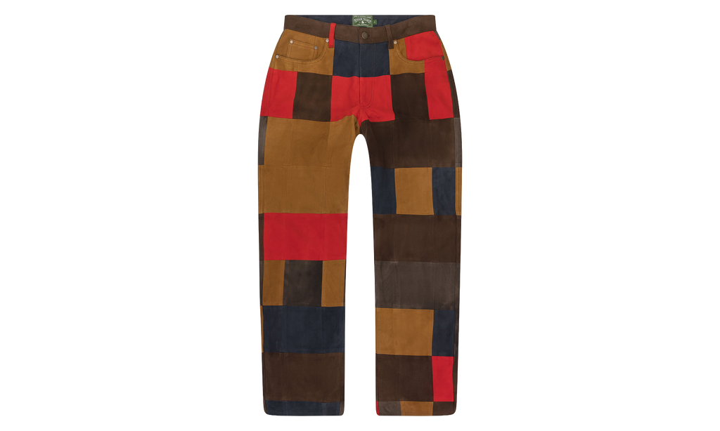 Night-Off Suede Patchwork Pants "Multi" DT987